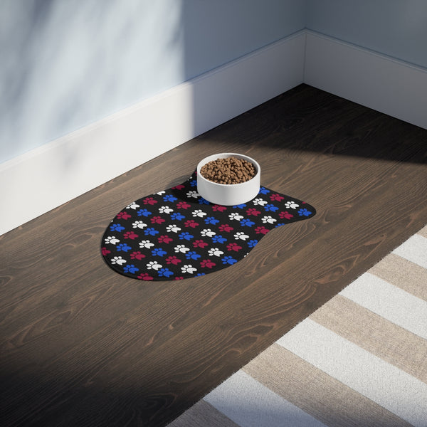 Red, White & Blue Dog Feeding Mat