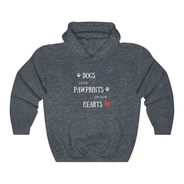 Dogs Leave Pawprints on your Heart - Unisex Hoodie