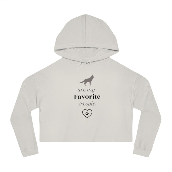 Dogs are my Favorite People - Cropped Hooded Sweatshirt