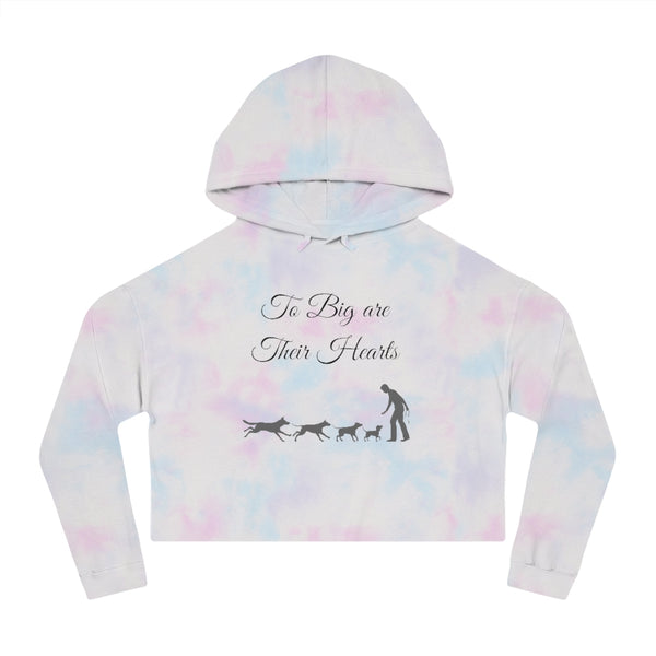 To Big Are Thier Hearts - Cropped Hooded Sweatshirt