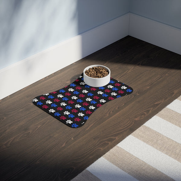 Red, White & Blue Dog Feeding Mat