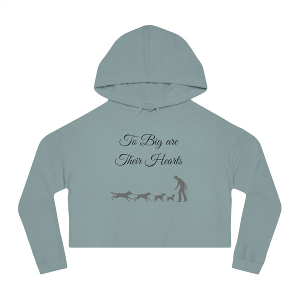 To Big Are Thier Hearts - Cropped Hooded Sweatshirt