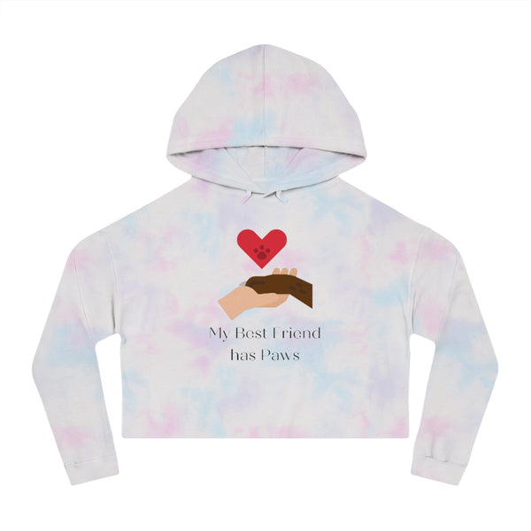 My Best Friend Has Paws - Cropped Hooded Sweatshirt